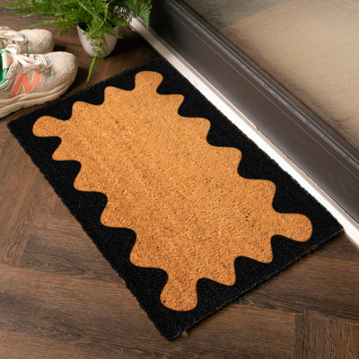 Artsy Doormats ModernStylish Wavey Frame Doormat from B&Q