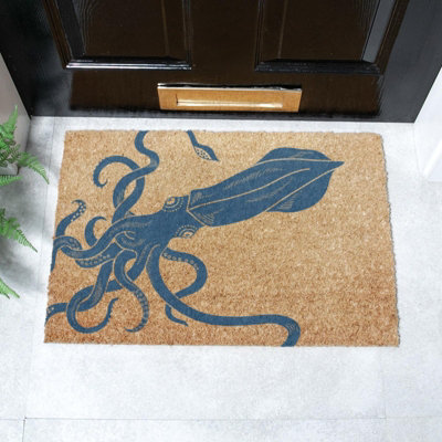 Artsy Doormats Squid Coir Doormat (60 X 40Cm) from B&Q