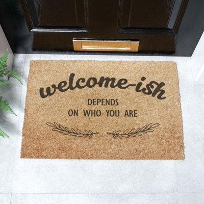 Artsy Doormats Welcome-Ish Doormat (60 X 40Cm) from B&Q