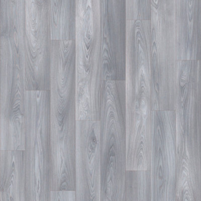  - Prime Oak 949D Grey Wood Effect Anti-Slip Vinyl Flooring For KitchenBathroom2.6mm Thick-6M(19'8") X 2M(6'6")-12M²
