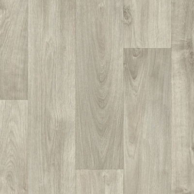 B&Q B18652023 Contract Wood Effect Commercial Vinyl Flooring For Office, Shop, Waterproof Lino Flooring-1M(3'3") X 2M(6'6")-2M² Beige
