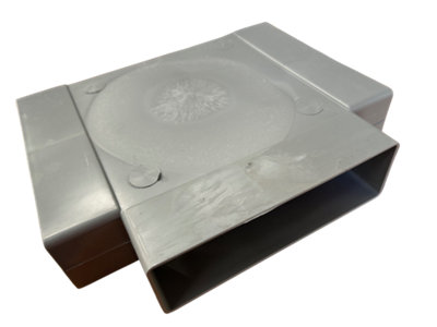 Manrose 204mm X 60mm Tee Piece Rectangular Duct from B&Q