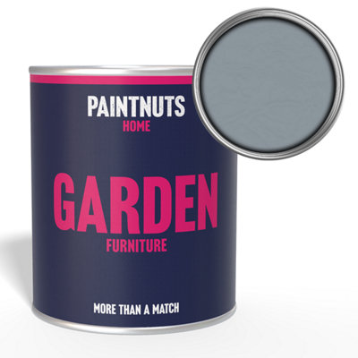 Paintnuts Garden Furniture Fence Shed Table Chairs For Wood Metal & Plastic Weatherproof Gloss PaintSilver Grey2.5L from B&Q