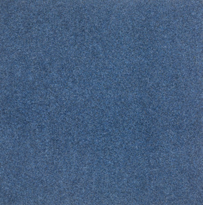  - Commerce Tile Velour Oxford 586 Grey Blue Contract Carpet Tile For Domestic & Heavy Commercial Use