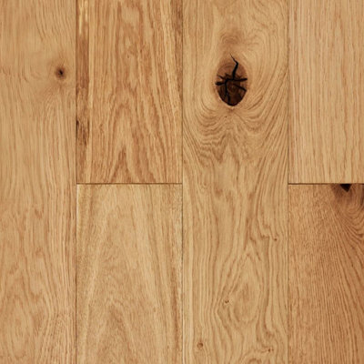  - Engineered Wood Flooring Cots Natural Brushed Uv Lacquered Plank (14mm Thick/125mm Wide)