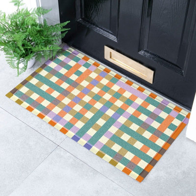 Artsy Doormats Elizabeth Olwen Pixels Indoor/outdoor Doormat (70X40Cm) from B&Q