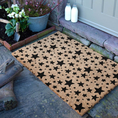 Artsy Doormats Stars Large Pattern Doormat (90 X 60Cm) from B&Q