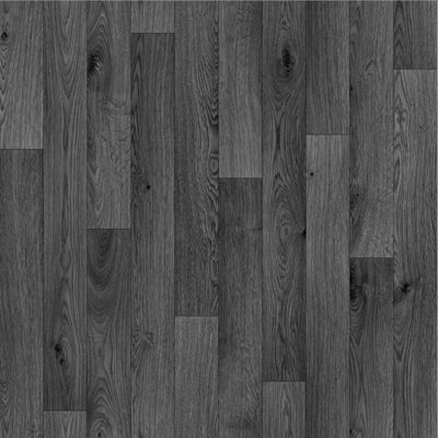  - Falco 999D Black Wood Effect Anti-Slip Vinyl Flooring For KitchenBathroomDining Room2.5mm Thick-2M(6'6") X 3M(9'9")-6M²