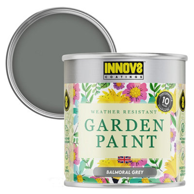Innov8 Coatings Balmoral Grey Garden Paint - 750ml - Silk Satin Finish - Image 3