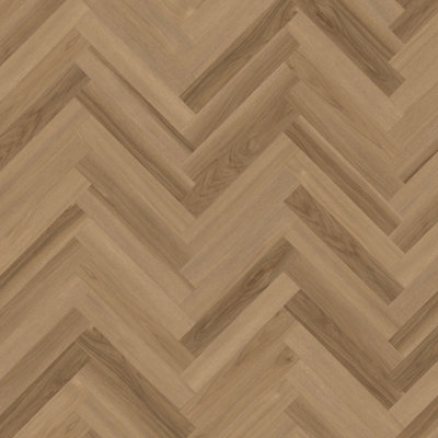 B&Q Belluno Ash Wood Effect Glue Down Luxury Vinyl Tile-Herringbone(2Mm Lvt)For Domestic,Commercial Use 3.345Mâ² Per Pack