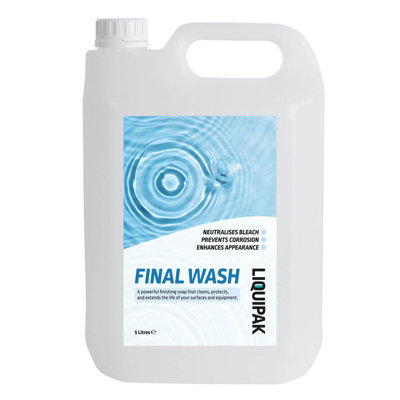 Liquipak Final WashSodium Hypochlorite Neutraliser 5 Litres from B&Q