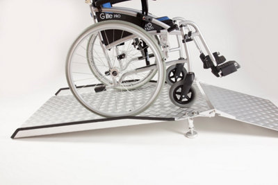 THE RAMP PEOPLE Adjustable Threshold Bridge Ramp For Doorways 4Ft Wheelchairs, Mobility Scooters & Rollators