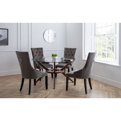 Ashfield Chelsea Large Dining Table & 4 Dining Chairs from B&Q