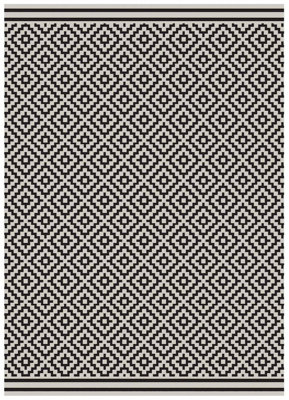 Outdoor RugGeometric RugStain-Resistant Rug4mm Thick Outdoor RugFlatweave RugModern Outdoor Rug-160Cm X 230Cm from B&Q