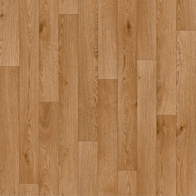  - Brown Wood Effect Anti-Slip Vinyl Flooring For LivingroomHallwaysKitchen2.3mm Thick Vinyl Sheet-8M(26'3") X 4M(13'1")-32M²