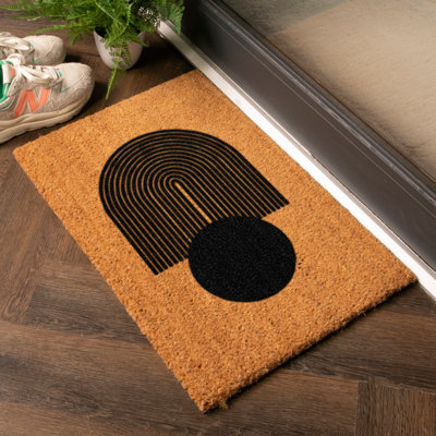 Artsy Doormats Abstract Sphere Design Doormat from B&Q