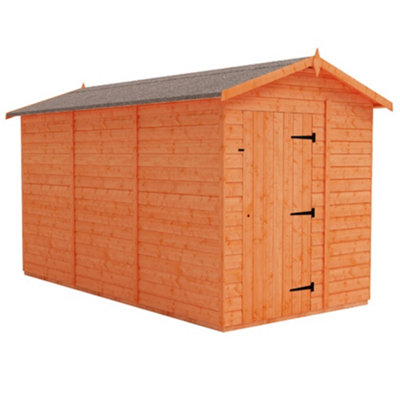 Horsforth 12 X 6 (3.53M X 1.75M) Wooden Windowless T&g Garden Apex Shed Single Door (12mm T&g Floor And Roof) (12Ft X 6Ft) (12X6)