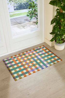 Artsy Doormats Elizabeth Olwen Pixels Indoor/outdoor Doormat (90X60Cm) from B&Q