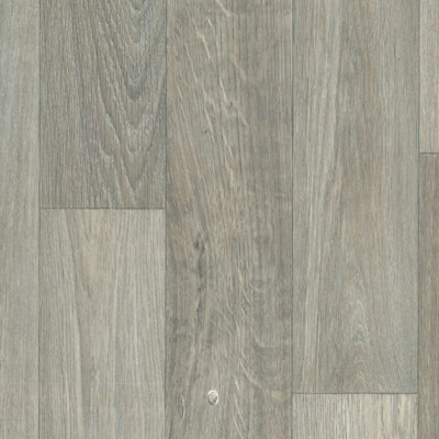  - Anti-Slip Beige Wood Effect Vinyl Flooring For LivingroomKitchen2.8mm Cushion Backed Vinyl Sheet-1M(3'3") X 4M(13'1")-4M²
