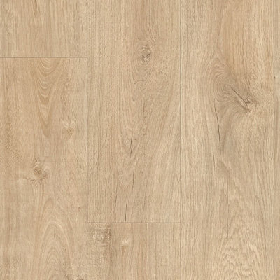 B&Q Wood Effect Anti-Slip Vinyl Flooring For Kitchen, Bathroom, Livingroom, 2.5Mm Thick Vinyl Sheet-2M(6'6") X 4M(13'1")-8M² Beige