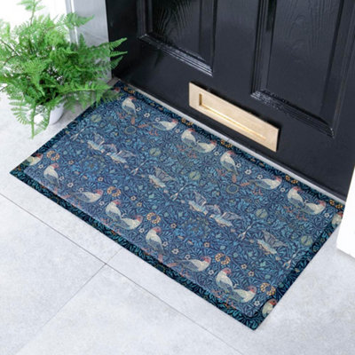 B&Q -  William Morris Bird Indoor & Outdoor Doormat70X40Cm