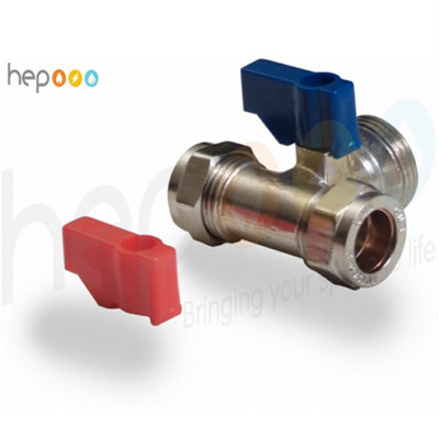 hep Online Hep Washing MachineDishwasher Appliance Valve Tap Tee Handle15mm X 15mm X 3/4-Inch Bsp from B&Q
