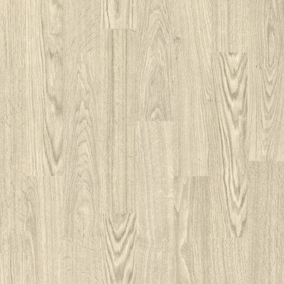 White Ivory Wood Effect Vinyl FlooringContract Commercial Vinyl Flooring With 2.4mm Thickness-9M(29'5") X 2M(6'6")-18M² from B&Q