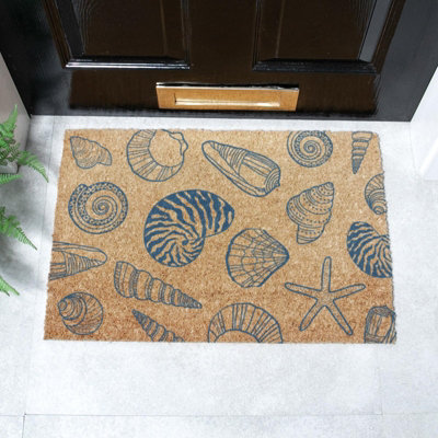 B&Q -  Shells Coir Doormat (60 X 40Cm)