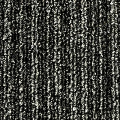 B&Q Carpet Tiles For Contract, Office, Shop, Home, 3Mm Tufted Loop Pile, 5M² 20 Tiles Per Box Black