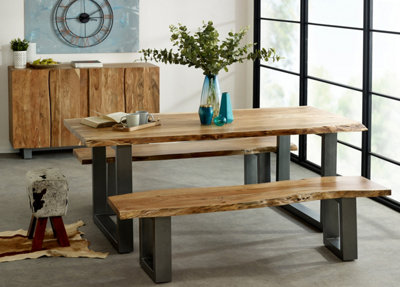 Worcester Adaman Live Edge Stylish Large Bench from B&Q