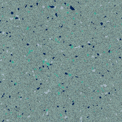 Polyflor Polysafe Astral Isis 4380 Green Speckled Effect Commercial Vinyl Flooring Sheet-1M(3'3") X 2M(6'6")-2M² from B&Q