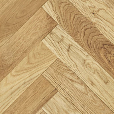  - Herringbone Engineered Flooring Cots Natural Brushed Uv Lacquered (14mm Thick/90mm Wide)