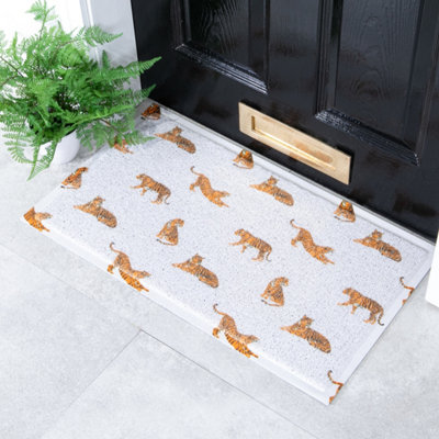 Native Natural Tiger Pattern Doormat (70 X 40Cm) from B&Q