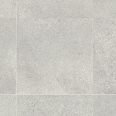B&Q Silver Stone Effect Anti-Slip Vinyl Flooring For Livingroom, Kitchen, 3.8Mm Vinyl Sheet-1M(3'3") X 2M(6'6")-2M²