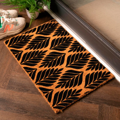 Artsy Doormats Multi Palm Leaves Pattern Doormat from B&Q