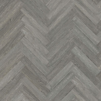 Click Lvt Flooring Spc 6.0mm Nodsl Slate Herringbone Wood Effect For Home & Contract Commercial Use 2.228M² Per Pack from B&Q