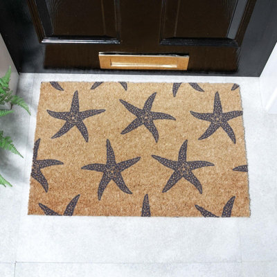 B&Q -  Starfish Coir Doormat (60 X 40Cm)