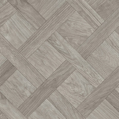 B&Q Modern Wood Effect Anti-Slip Vinyl Flooring For Home, Shops, Offices, 2.8Mm Thick Vinyl Sheet-7M(23) X 4M(131")-28M² Grey - B&Q