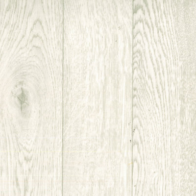 - Wood Effect Anti-Slip Cream Vinyl Flooring For LivingroomKitchen2mm Thick Cushion Backed Vinyl Sheet-4M(13'1") X 2M(6'6")-8M²