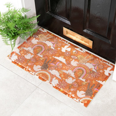 Native Natural Peace Pattern Doormat (70 X 40Cm) from B&Q