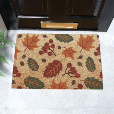 Artsy Doormats Autumn Leaves Doormat (60 X 40Cm) from B&Q