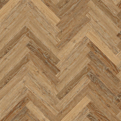Click Lvt Flooring Spc 6.0mm Nodsl Norwegian Herringbone Wood Effect For Home & Contract Commercial Use 2.228M² Per Pack from B&Q