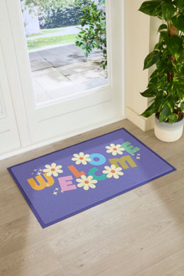 Artsy Doormats Elizabeth Olwen Welcome Indoor/outdoor Doormat (90X60Cm) from B&Q