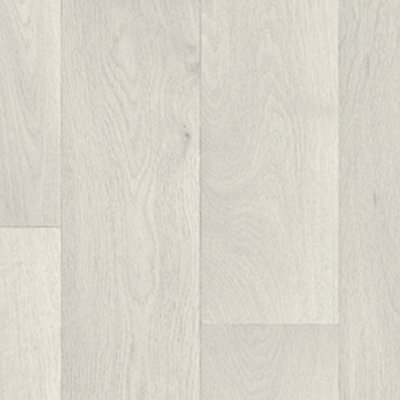 B&Q Modern Wood Effect Anti-Slip Vinyl Flooring For Kitchen, Bathroom, 2.6Mm Thick Vinyl Sheet-6M(19'8") X 3M(9'9")-18M² White