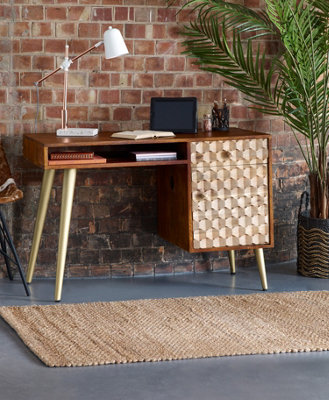 Worcester Edison Modern Stylish 1 Drawer Desk from B&Q