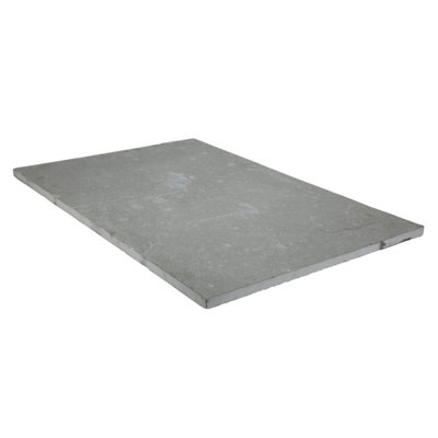 Stonewise Dove Grey Riven Limestone Paving Sample 100X100mm from B&Q