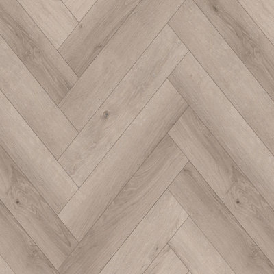 B&Q Allora Lh Victoria Oak Wood Effect Spc Clic Luxury Vinyl Tile - Herringbone(8Mm Lvt), For Commercial Use M²Per Pack Size 1.75