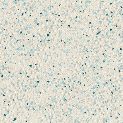 B&Q Mosaic Effect Flooring, Anti-Slip Contract Commercial Vinyl Flooring With 2.0Mm Thickness-2M(6'6") X 2M(6'6")-4M² White/Ivory