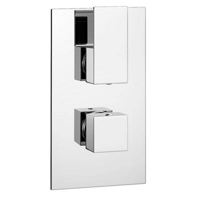 Clifton Concealed Thermostatic Shower Mixer Valve (Rain) from B&Q