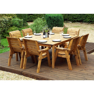 B&Q -  Traditional Eight Seater Table Set With 8 Chairs